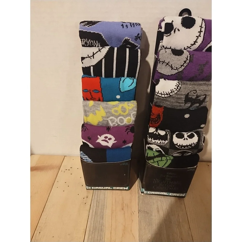 12 Crew Socks The Nightmare Before Christmas Jack Skellington Men's 8-12